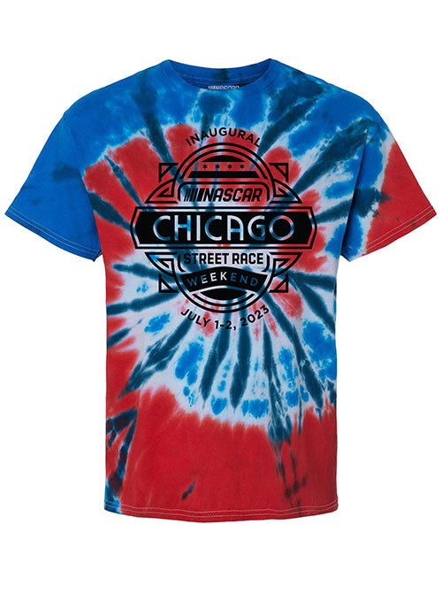  2023 Chicago Street Race Tie Dye T-Shirt