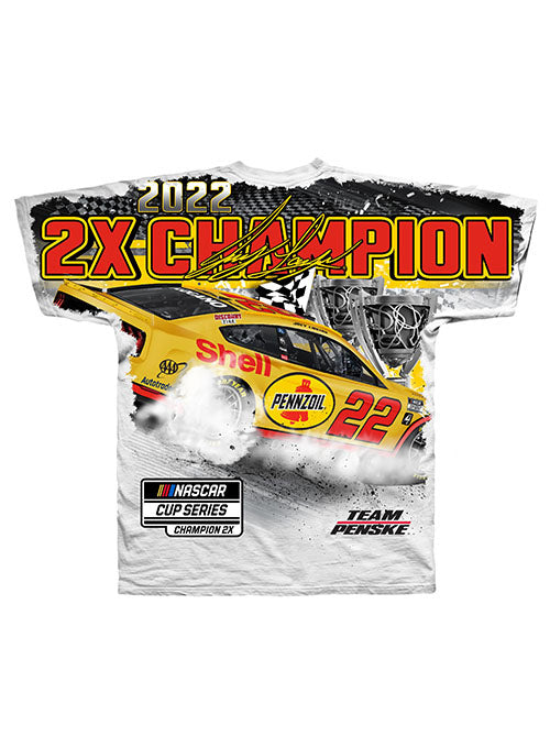  2022 Joey Logano NASCAR Cup Series Championship Sublimated T-Shirt