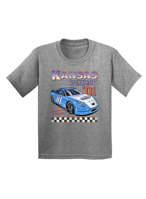  Youth Kansas Retro Car T-Shirt
