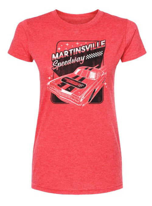  Ladies Martinsville Retro Car T-Shirt