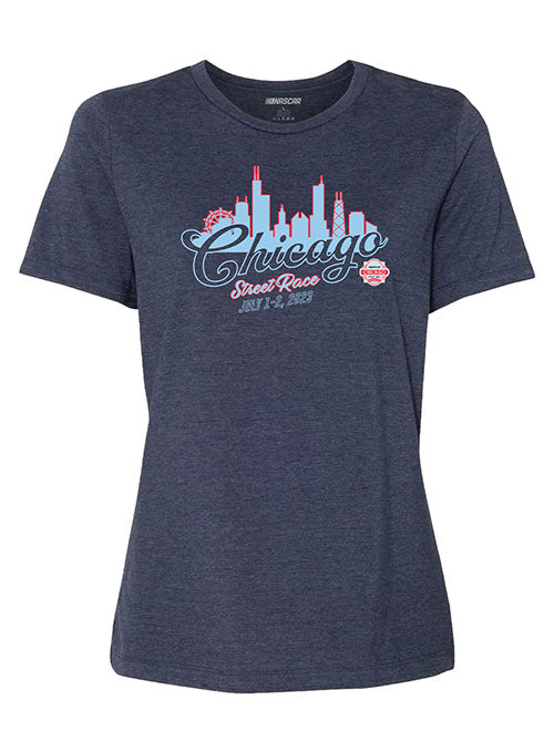 2023 Chicago Street Race Ladies Skyline T-Shirt