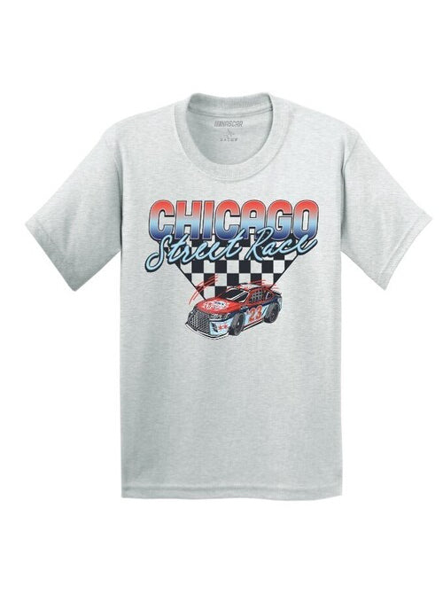  2023 Chicago Street Race Youth Checkered T-Shirt