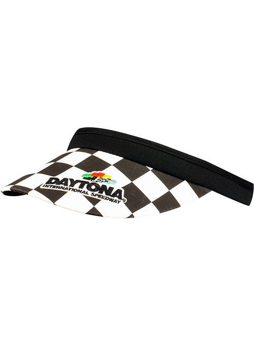  Ladies Daytona Checkered Clip On Visor