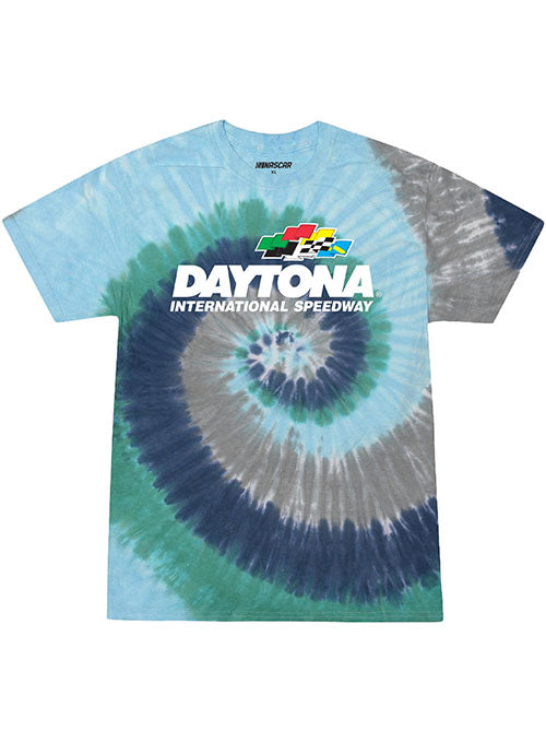  Daytona Tie Dye T-Shirt - Green/Blue/Grey
