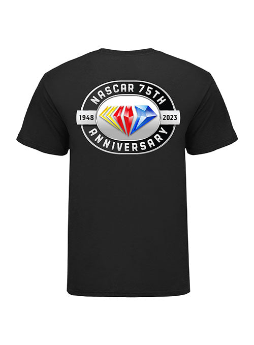  NASCAR 75th Anniversary Logo Drop T-Shirt - Black