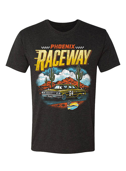  Phoenix Raceway Black Retro Car T-Shirt