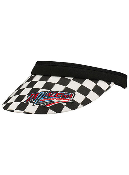  Ladies Talladega Checkered Clip On Visor